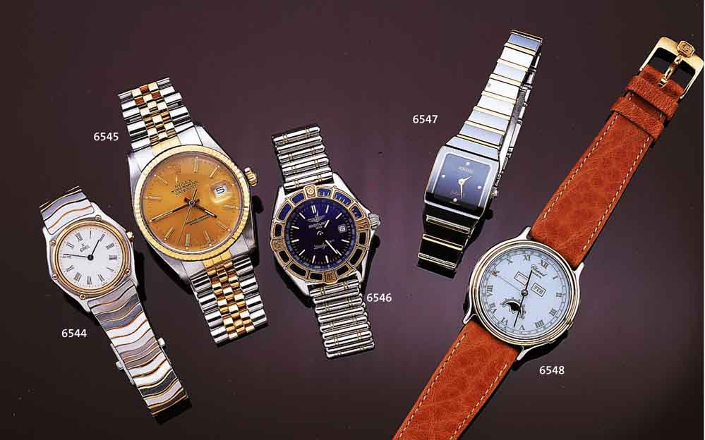 CHOPARD HERRENARMBANDUHR AUTOMATIK MODELL LUNA D'ORO, EDELST. POL., BODEN GEDR., GOLDLÜNETTE, SAPHIRFLACHGL., VOLLKALENDERANZ. INCL. ...