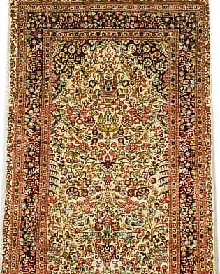 HEREKE SEIDE,CHINA.CA 121 X 75 CM..REINE NAT URSEIDE.EHZ 1-2.CA 10 JAHRE.