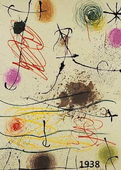 MIRO, JOAN, 1893-1983, FRONTISPIZ DER MAPPE: QUELQUES FLEURS POUR DES AMIS, FARBLITHOGRAPHIE, AUS EINER 250ER AUFLAGE, FARBLITHOGRAPHIE, RE. U. ...