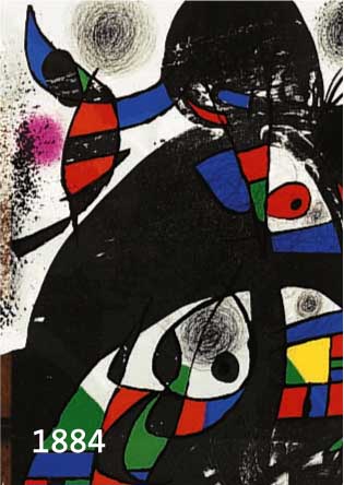MIRO, JOAN, 1893-1983, FARBLITHOGRAPHIE AUS DER MAPPE YVON TAILLANDIER AND OTHER AUTHORS: SAN LAZZARO ET SES AMIS, AUFLAGE 630 EXEMPL., CA. 31 X ...