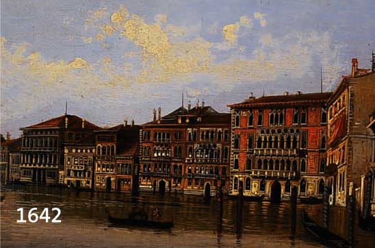 GIANI, P., ITALIENSICHER KÜNSTLER DES 19.JH., HÄUSERANSICHT AM CANALE GRANDE IN VENEDIG, ÖL/HOLZ, SIGN., CA. 18 X 31.5 CM, R., QUALTÄTVOLLE ...