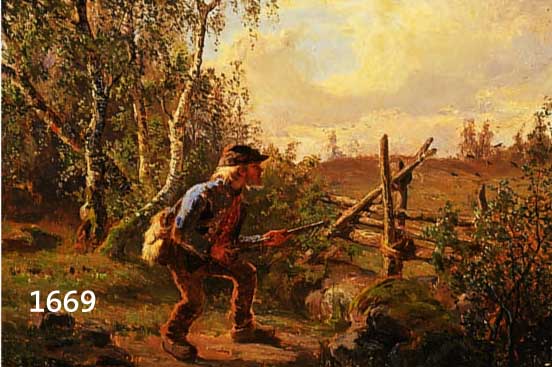 KRONBERG, JULIUS, 1850 KARLSKRONA-1921 STOCKHOLM, BEDEUTENDER SCHWEDISCHER KÜNSTLER, WAR AUCH MEHRERE JAHRE IN MÜNCHEN TÄTIG, TRAT BEREITS 1864 ...