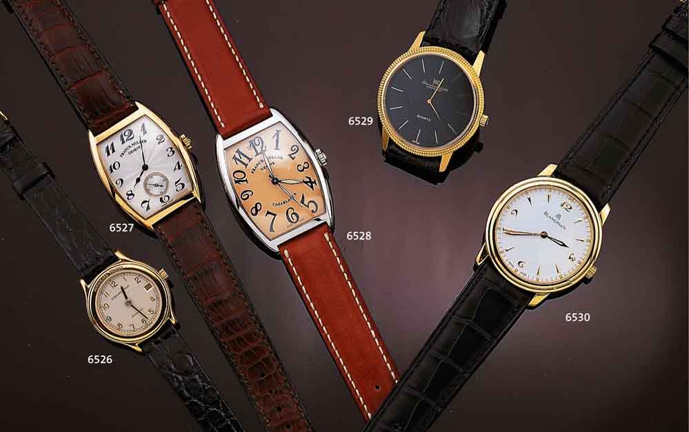 FRANCK MULLER HERRENARMBANDUHR CINTREE CURVEX, REF. 7501 S 6, HANDAUFZ., KL. SEK., GEH. GG 750/000, TONNEAUFORM, GEW. SAPHIRGL., VER- SILB. ...