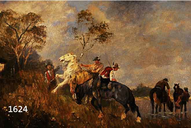 KÖHLER, ROBERT, 1850 HAMBURG-1924 MILWAUKEE, DEUTSCH-AMERIK. GENRE-, BILDNIS- UND LANDSCHAFTSMALER, STUD. IN NEW YORK UND AN DER MÜNCHENER ...
