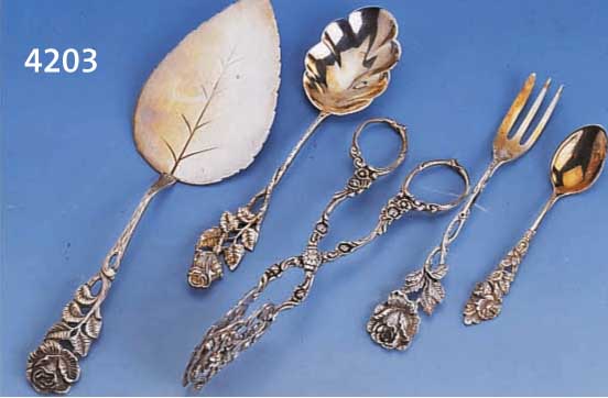 LOT HILDESHEIMER ROSE, 800/835ER SILBER, BEST. AUS: 6 KUCHENGABELN, IM ETUI, 7 MOKKA- LÖFFEL, IM ETUI, 2 TORTENHEBER, 2 GEBÄCKZANGEN , 1 ...