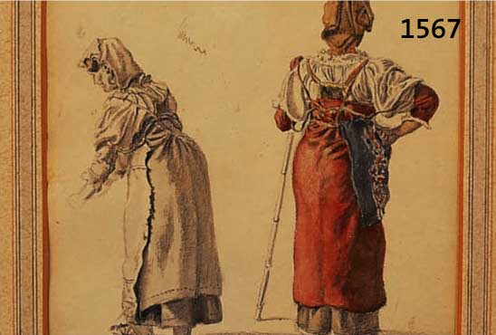 BÜRCKEL, HEINRICH, 1802-1869 PIRMASENS, FEINE BLEISIFTZEICHNUNG, AQUARELLIERT, ENT- STANDEN BEI SEINER STUDIENREISE NACH ITALIEN, LI. U. MONOGR., ...