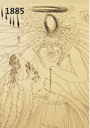 DALI, SALVADOR, 1904-1989, TO EV'RY CAPTIVE SOUL, RADIERUNG, ILLUSTRATION ZU EINEM GE- DICHT VON DANTE ALIGHIERI, HANDSIGN., NUM. XIX/C, CA. ...