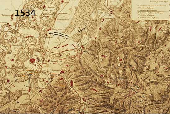 KONV. 4 BLATT RASTATT UND UMGEBUNG, 1.) ALTKOLOR. KUPFERSTICHK. V. REILLY WIEN, CA. 1790, DIE UNTERE MARKGRAFSCHAFT BADEN ODER DIE GRAFSCHAFT ...