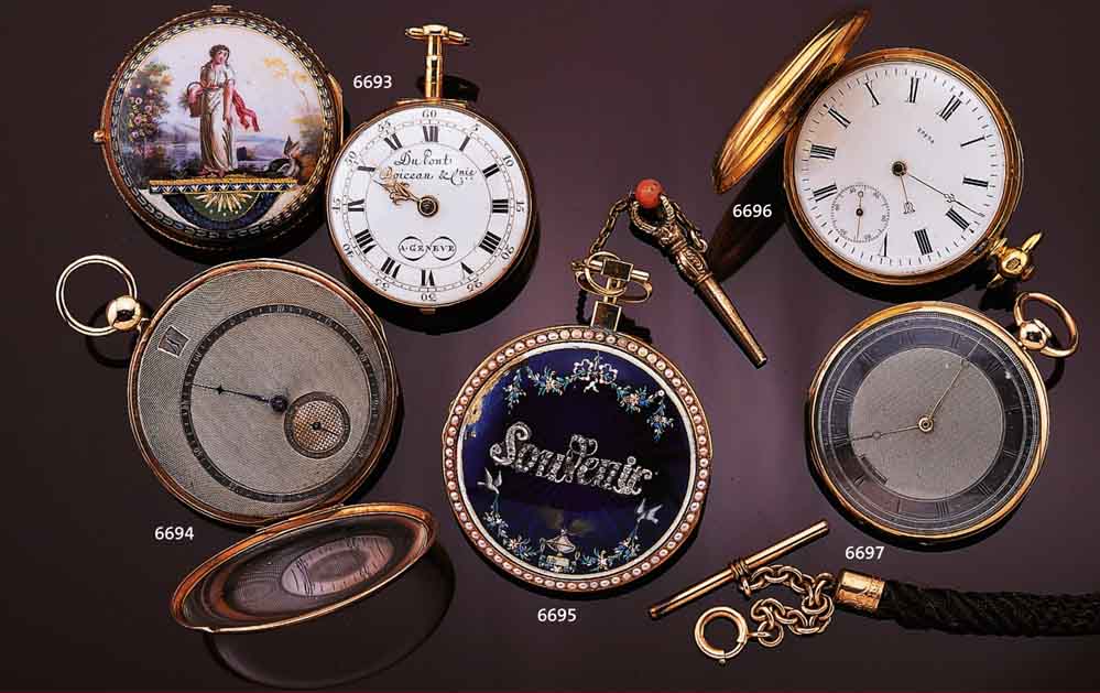SELTENE SAVONETTE HERRENTASCHENUHR, IN FEINER QUALITÄT, UNBEKANNTER MEISTER, WOHL SCHWEIZ UM 1860, SCHLÜSSELAUFZ., GG 750/000, BD. SCHALEN SYM. ...