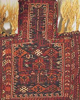 GASHGAI SUMAKH SALZTASCHE, 60 X 48CM, EHZ 2 WOLLE AUF WOLLE, CA.60 JAHRE
