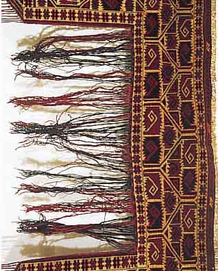 KAPANUK, 150 X 87CM, EHZ 2 WOLLE AUF WOLLE, CA.60 JAHRE