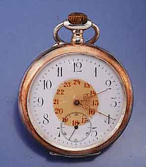 IDEAL OFFENE HERRENTASCHENUHR, HAUSMARKE D. FIRMA KARL MEWES, WETZLAR, SCHWEIZ F.D. DEUT- SCH. MARKT UM 1910, 800ER SILBER, RÄNDER VER- GOLD., ...