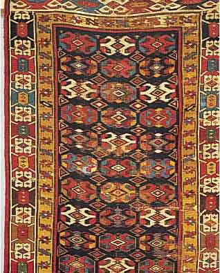 KAZAK,RUßLAND, 362 X 111CM, EHZ 4 FLOR WOLLE, CA.70 JAHRE