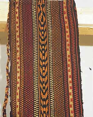 ZELTBAND BELUTSCH, 1320 X 22CM, EHZ 2-3 WOLLE AUF WOLLE, CA.60 JAHRE