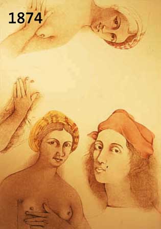 BRUNI, BRUNO, GEB. 1935, FARBLITHOGRAPHIE, MOTIV NACH RAFFAEL, HAND- SIGN. UND NUM. 78/1000, CA. 79 X 59,5 CM