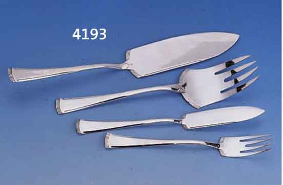26-TEIL. FISCHBESTECK, WMF, UM 1900/05, LEGIERUNG BRITANIA, VERSILBERT, REINER SEZES- SIONSSTIL, BEST. AUS 12 MESSERN, 12 GABELN, 2 ...