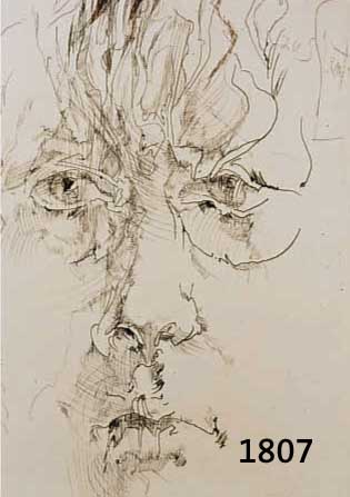 JANSSEN, HORST, 1929-1995, SELBSTBILDNIS, RADIERUNG VON 1975, HANDSIGN. UND DAT., NUM. 2488/10000, CA. 22,5 X 16,5 CM