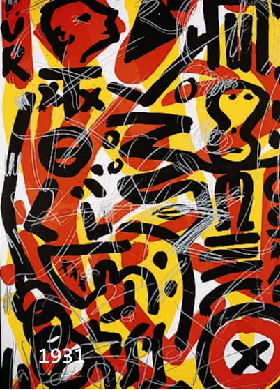 PENCK, A.R., FÜR OSKAR, FARBOFFSET, HAND- SIGN., CA. 59 X 84 CM