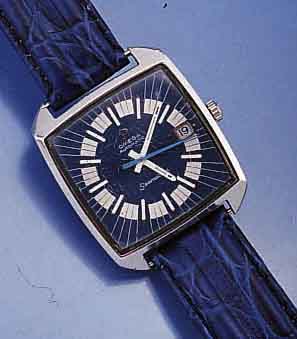 OMEGA HERRENARMBANDUHR AUTOMATIK SEAMASTER, EDELST., STÜLPGEH., SCHWEIZ UM 1970, GET. A-WELLE, BEI FERTIGST. WASSERGESCH., DAT. M. SCHNELLKORR., ...