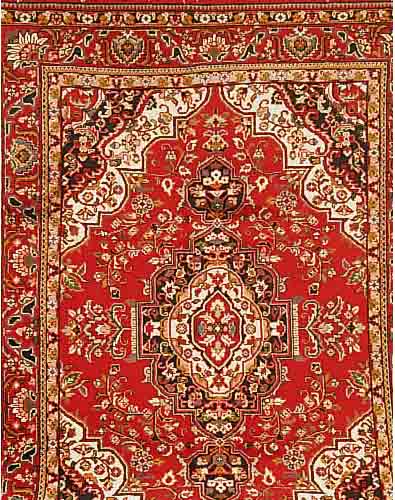 TÄBRIZ,INDIEN CA 350 X 250 CM..FLOR WOLLE. EHZ 1-2.CA 5 JAHRE.