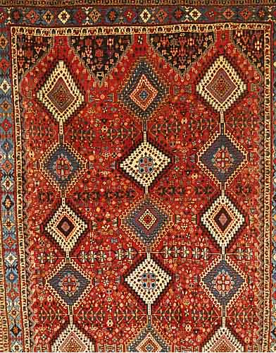 YALAMEH,PERSIEN CA 281 X 195 CM..WOLLE AUF WOLLE.EHZ 1-2.CA 10 JAHRE.