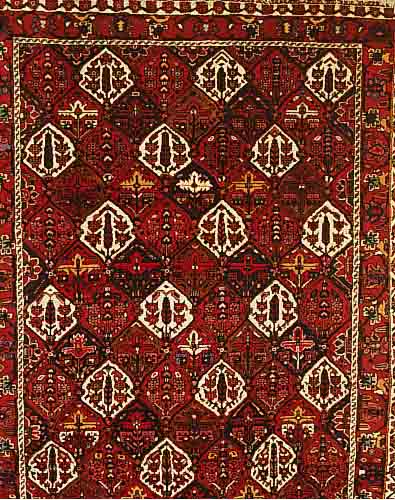 BACHTIAR,PERSIEN CA 290 X 205 CM..FLOR WOLLE EHZ 2.CA 30 JAHRE.