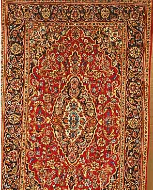 KESCHAN,PERSIEN CA 225 X 140 CM..FLOR WOLLE EHZ 2.CA 30 JAHRE.