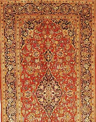 KESCHAN,PERSIEN.CA 275 X 140 CM..FLOR WOLLE. EHZ 2.CA 30 JAHRE.