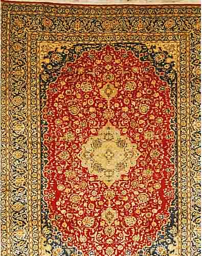 NADJAFABAD,PERSIEN CA 348 X 256 CM..FLOR WO EHZ 2.CA 40 JAHRE.