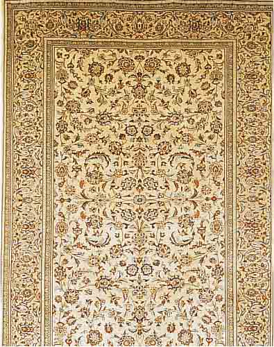 KESCHAN,PERSIEN CA 348 X 242 CM..FLOR WOLLE. EHZ 2-3.CA 40 JAHRE.