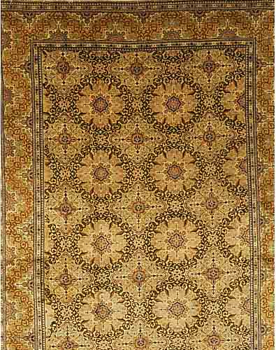 KESCHAN,PERSIEN CA 360 X 262 CM..EHZ 2. FLOR WOLLE.CA 60 JAHRE.