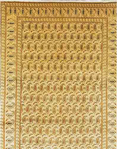 KESCHAN,PERSIEN CA 343 X 244 CM..EHZ 2 CA 50 JAHRE.FLOR WOLLE.