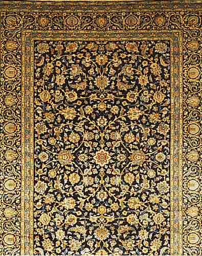 KESCHAN,PERSIEN CA 380 X 275 CM..FLOR WOLLE. EHZ 2-3.CA 45 JAHRE.