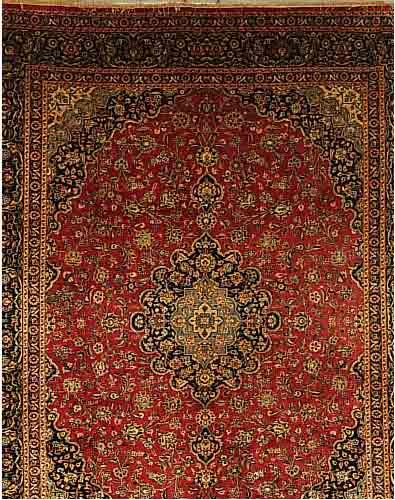 KASCHMAR,PERSIEN CA 377 X 297 CM..FLOR WOLLE EHZ 2.CA 30 JAHRE.
