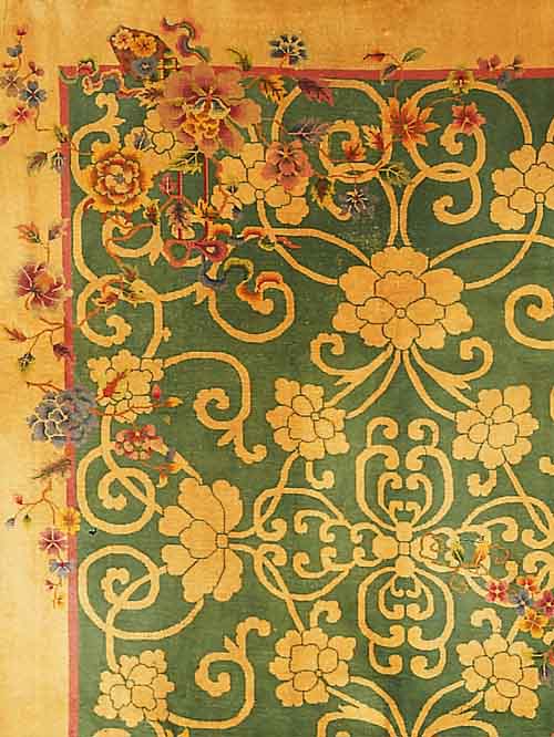 CHINA.CA 348 X 267 CM..FLOR WOLLE.EHZ 4. UM 1910.
