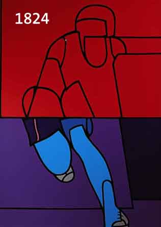 ADAMI, VALERIO, GEB. 1935, PLAKAT ZU DEN OLYMPISCHEN SPIELEN MÜNCHEN 1972, FARB- SIEBDRUCK, HANDSIGNIERT, NUM. 136/200, CA. 110 X 70 CM
