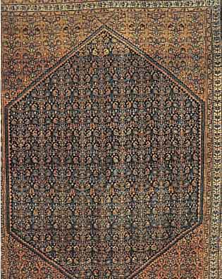 MALAYER, PERSIEN, 193 X 143CM, EHZ 3-4 FLOR WOLLE, UM 1930