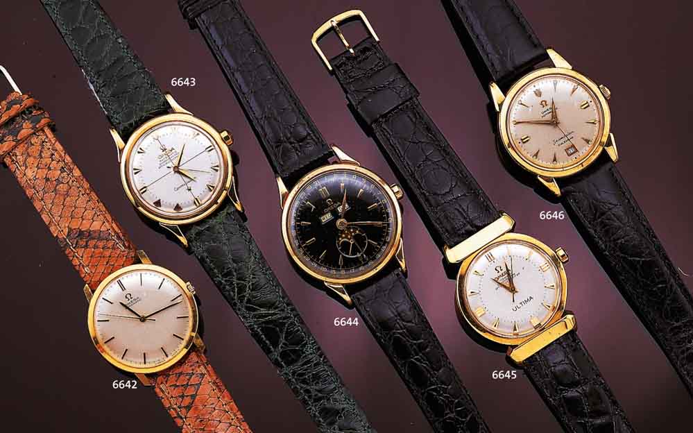 OMEGA HERRENARMBANDUHR AUTOMATIK CONSTELLATION CHRONOMETERQUALITÄT, SCHWEIZ UM 1957, GG 585/000, BLATT REST., AUFGES. GOLD-STD.-ZEI- CHEN, ...