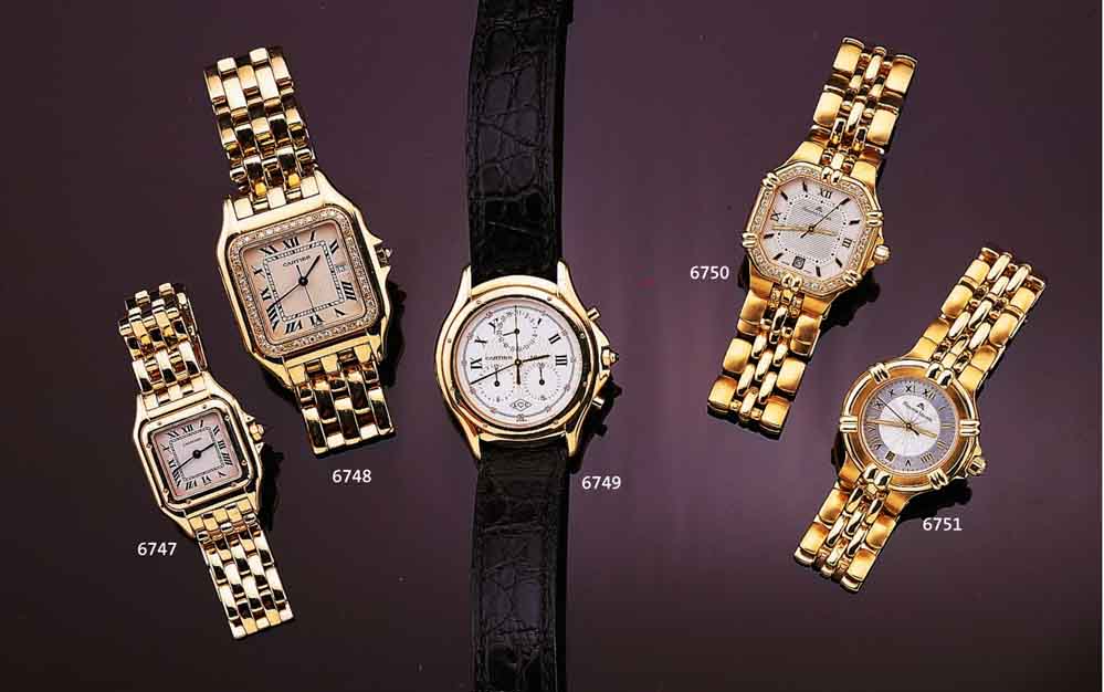 MAURICE LACROIX DAMENGOLDBANDUHR, CALYPSO, SCHWEIZ UM 1999, MASSIV GG 750/000 GEH. INCL. GG-BAND, SCHR.-KR., BOD. AUFGEDR., SAPHIR- FLACHGL., ...
