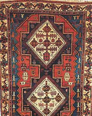 GHASCHGAI,PERSIEN,CA 177 X 124 CM..WOLLE AUF WOLLE.EHZ 3,UM 1935.