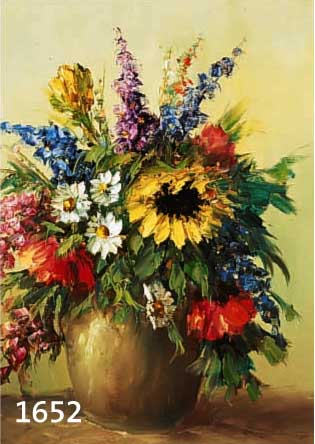KLEIN, L., IMPRESSIONIST, 2. HÄLFTE 20. JH., SOMMERBLUMENSTRAUß, ÖL/LWD., SIGN., MAßE 50X40 CM., R.