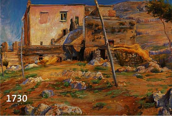 MONOGRAMMIST G.K., DATIERT (19)38, STA MARIA IN CASTELLO, ÖL/LWD, LI. U. MONOGR., MITTIG UNTEN BETITELT, CA. 70 X 80 CM, R.