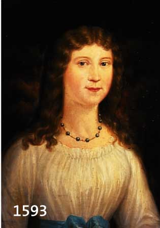 UNBEK. KÜNSTLER ANFANG 19. JH., QUALITÄTVOLLES BRUSTBILD DER CHARLOTTE FREI- FRAU VON SCHLOTHEIM, (1772-1840), ÖL/LWD. (MIN. BESCH.), BEZ., ...