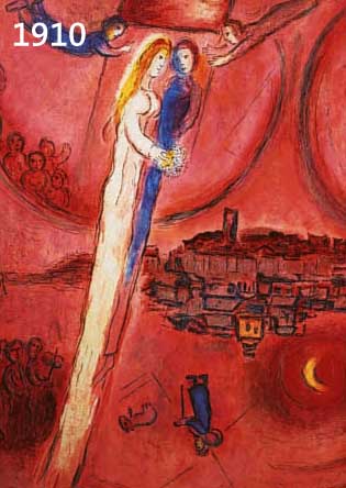 CHAGALL, MARC, 1887-1985, DAS LIED DER LIEDER, FARBLITHOGRAPHIE, RECHTS UNTEN HAND- SIGNIERT, RÜCKSEITIG MIT ZERTIFIKAT DER FIRMA ARTES, DARAUF ...