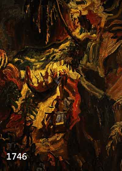 SUTOR, EMIL, PROF., AFRIKA, ÖL/LWD, CA. 87 X 57 CM, R., UNSIGNIERT ABER MIT ECHTHEITSBESTÄTIGUNG DER WITWE VON 1978