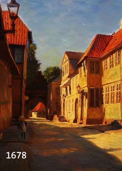 ASMUSSEN, CHRISTIAN, 1873-1940, DÄNISCHER LANDSCHAFTSMALER, 2 GEMÄLDE DES KÜNSTLERS BEFINDEN SICH IM MUSEUM AALBORG, HIER: KIND AUF DER ...