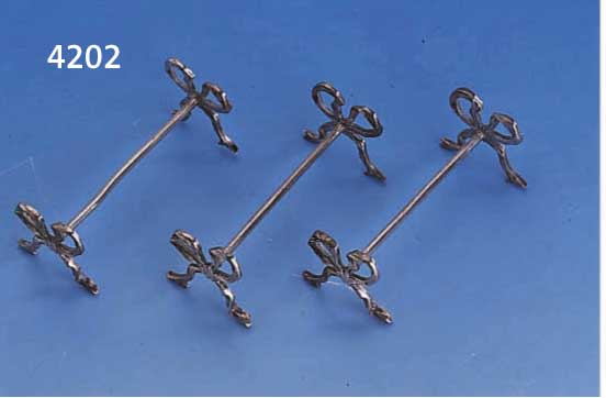 5 MESSERBÄNKE, 800ER SILBER, DEUTSCH UM 1900, SCHLEIFENFORM, GUTE ERHALTUNG