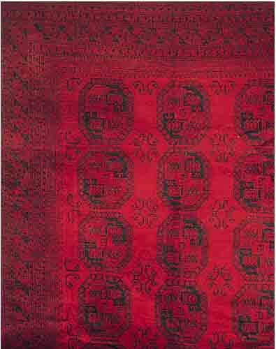 AFGHANE, 350 X 266CM, EHZ 2 WOLLE AUF WOLLE, CA.40 JAHRE