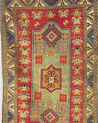 SHIRWAN,RUßLAND.CA 155 X 99 CM.,EHZ 3.FLOR WOLLE.UM 1960.