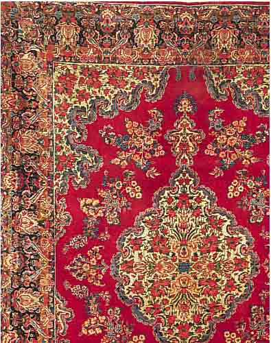 KERMAN, PERSIEN, 380 X 267CM, EHZ 4 FLOR WOLLE, CA.40 JAHRE